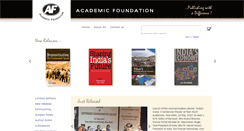 Desktop Screenshot of academicfoundation.org