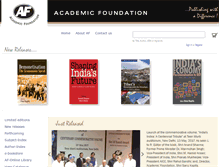 Tablet Screenshot of academicfoundation.org